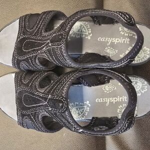 Easy Spirit Kids Black Sandals
